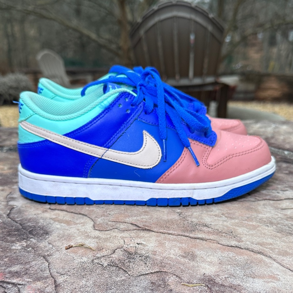 Nike Kids' Vibrant Blue, Salmon, Mint Dunks Boys Size 6